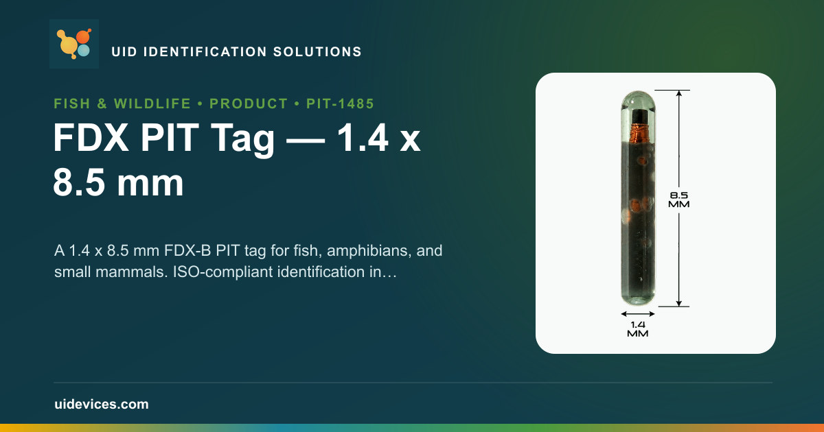 FDX PIT Tag 1.4×8.5 mm | UID